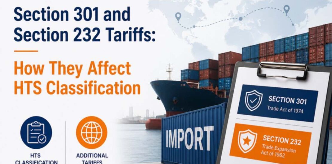 Section 301 and Section 232 Tariffs: How They Affect HTS Classification