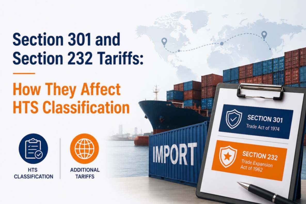 Section 301 and Section 232 Tariffs: How They Affect HTS Classification