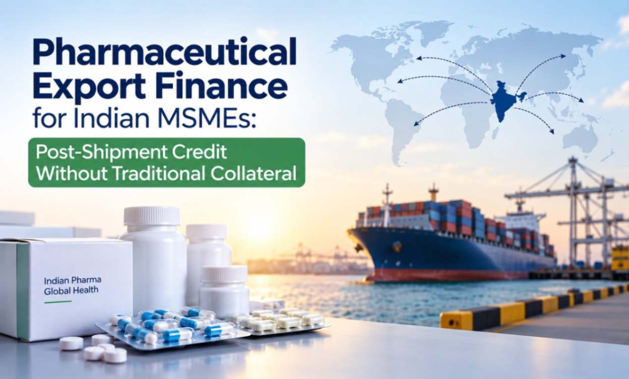 Pharmaceutical-Export-Finance-for-Indian-MSMEs-Post-Shipment-Credit-Without-Traditional-Collateral